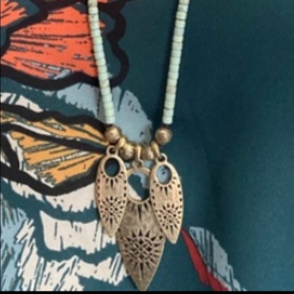 Lucky Brand Jewelry - LUCKY Brand Silver Tone Turquoise Bali Southwestern Style Necklace